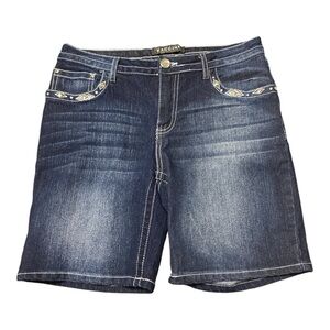 Baccini Womens Bermuda jean shorts, Size 6